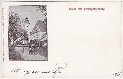 Gruss aus Baumgartenberg. 1890
