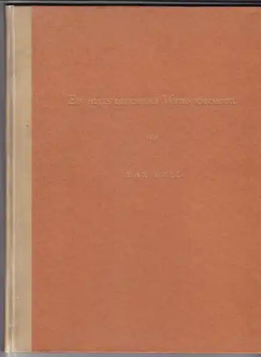MELL, Ein altes deutsches Weihnachtsspiel.... 1924