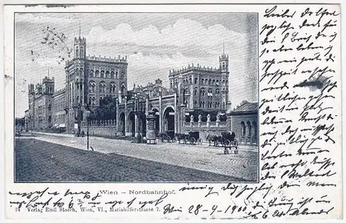 Wien - Nordbahnhof. 1890