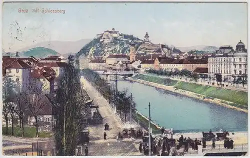 Graz mit Schlossberg. 1900