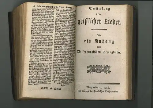 Neu-vermehrtes und verbessertes Magdeburgisches Gesang-Buch, darinnen nebst dene