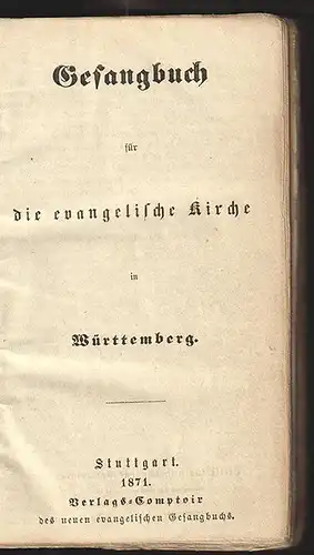 Gesangbuch für die evangelische Kirche in Württemberg. 1857-23