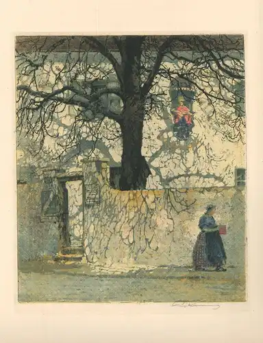 [Milchmädchen in Penzing]. KASIMIR, Luigi. Graphiker (1881-1962).