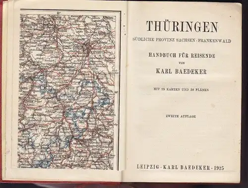 Thüringen. Südliche Provinz Sachsen Frankenwald. BAEDEKER, Karl (Hrsg.).