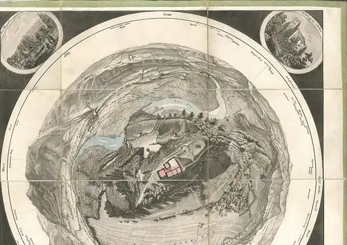 Panorama vom Schlosse Habsburg mit historisch-geographischen Erklärungen gez. v.