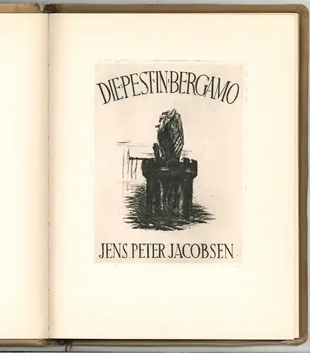 Die Pest in Bergamo. JACOBSEN, Jens Peter.