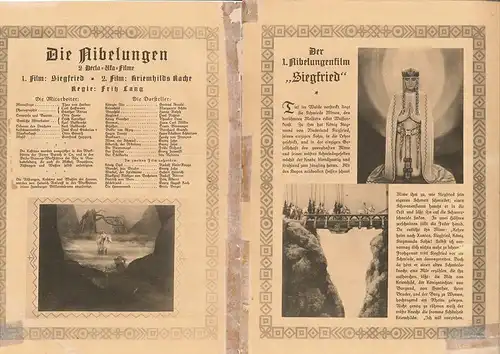 Die Nibelungen. 2 Decla-Ufa-Filme. LANG, Fritz. 0380-22