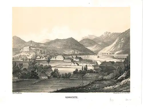 Malerischer Atlas der Eisenbahn über den Semmering. Mit historisch-statistischer