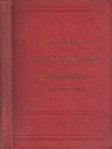 Officieller Führer durch das Jahr 1883 im Künstlerhause. 16. Februar 1884.