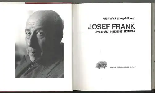 Josef Frank. Livsträd i Krigens skugga. WÄNGBERG-ERIKSSON, Kristina.