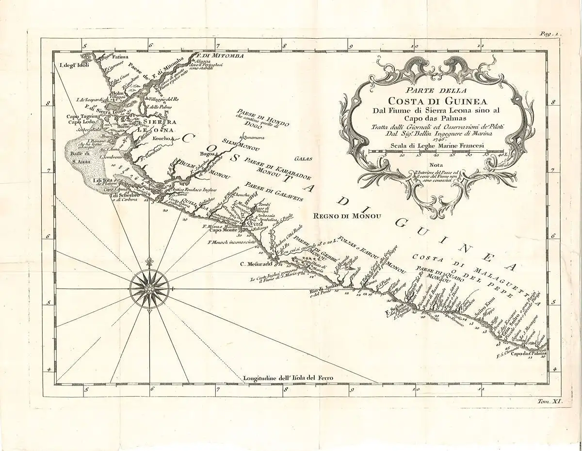 Parte della Costa di Guinea Dal Fiume di Sierra Leona sino al Capo das Palmas. B