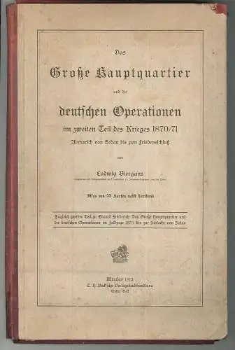 Das Große Hauptquartier und die deutschen Operationen im zweiten Teil des Kriege