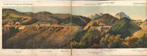 Panorama des Semmerings. nach der Natur gezeichnet von Imre Benkert. WEIDMANN F[