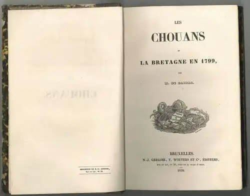 Les Chouans ou la Bretagne en 1799. BALZAC, [Honoré de].