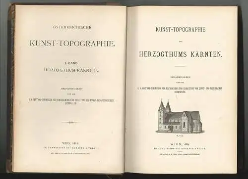 Kunst-Topographie des Herzogthums Kärnten. Hrsg. v. K. k. Central-Commission für