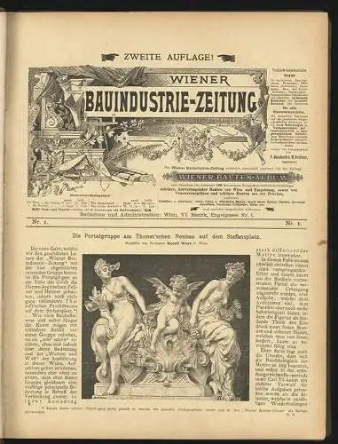 Wiener Bauindustrie-Zeitung. Hrsg. v.  P. Bambach u. M. Grebner.