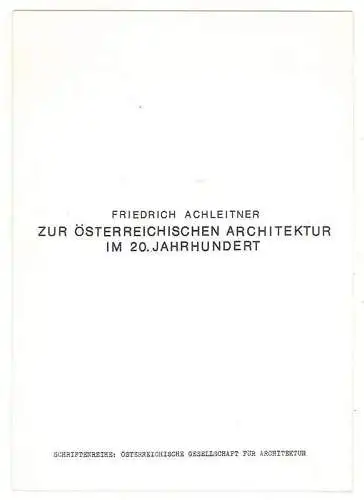 Konvolut - 4 Texte. ACHLEITNER, Friedrich.