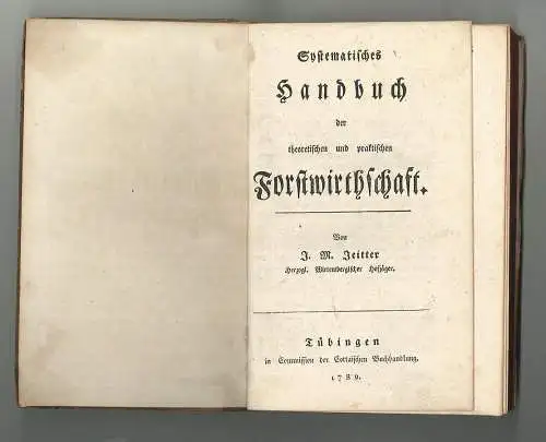 Systematisches Handbuch der theoretischen und praktischen Forstwirthschaft. JEIT