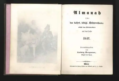Almanah [!] für das kaiserl. königl. Hofoperntheater nächst dem Kärntner 0696-24