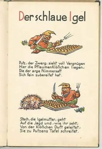 Der schlaue Igel und andere Geschichten. Ein Bilderbuch von Max Fleischhaker. FL