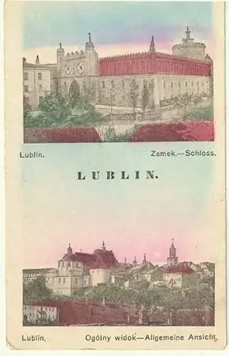 Lublin. Zamek. - Schloss. Lublin. Ogólny widok - Allgemeine Ansicht.