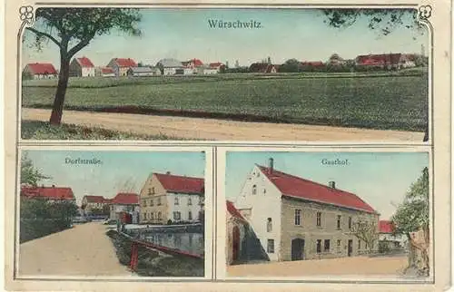 Würschwitz - Dorfstraße - Gasthof.