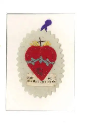 Halt ein das Herz Jesu ist da.