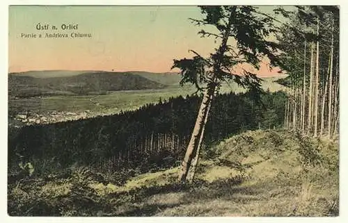 Ústí nad Orlicí. Partie z Andrlovo Chlumu.