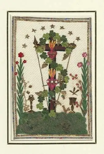 [Kreuz und flammendes Herz]