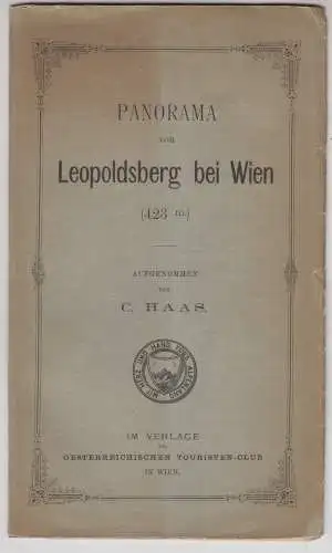 Panorama vom Leopoldsberg bei Wien (423 m.) HAAS, C.