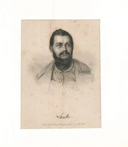 Heinrich Laube. KRIEHUBER , [Joseph].