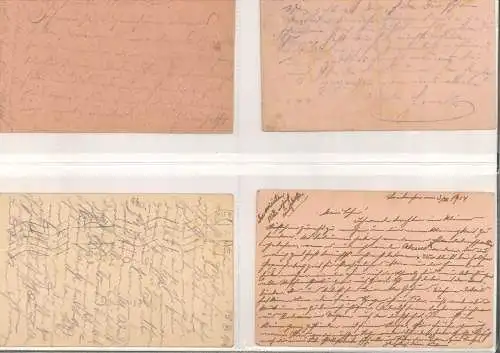 Konvolut von 184 Feldpostkarten eines Wiener Soldaten.