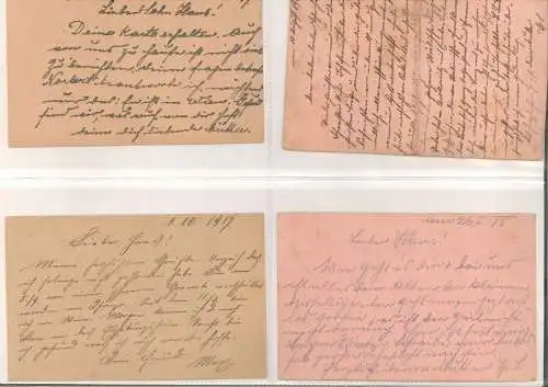Konvolut von 184 Feldpostkarten eines Wiener Soldaten.