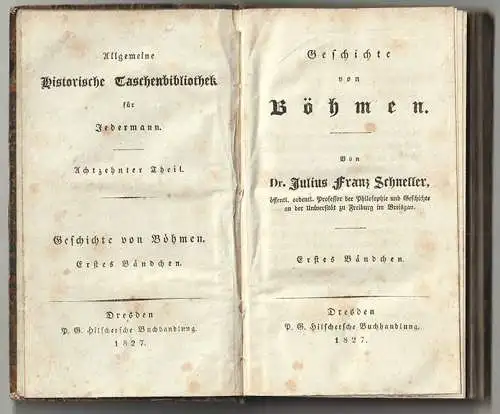 Geschichte von Böhmen. SCHNELLER, Julius Franz.