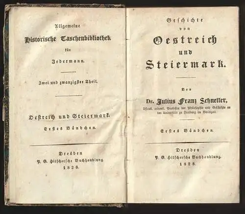 Geschichte von Österreich und Steiermark. SCHNELLER, Julius Franz.