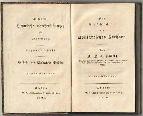 Geschichte des Königreiches Sachsen. PÖLITZ, K. H. L.