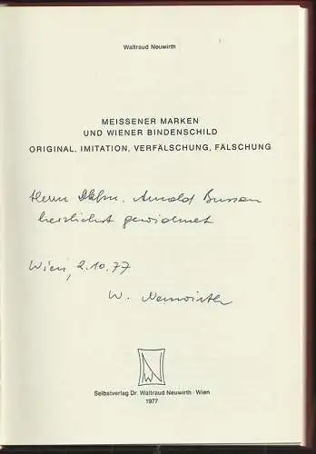 Meissener Marken und Wiener Bindenschild. Original, Imitation, Verfälschung, Fäl