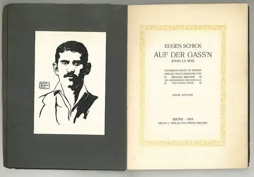 Auf der Gass`n (Dans la rue). Nachdichtungen im Wiener Dialekt nach Chansons von