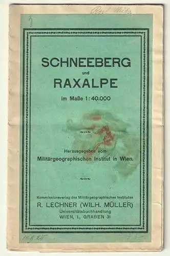 Schneeberg und Raxalpe. 1139-24