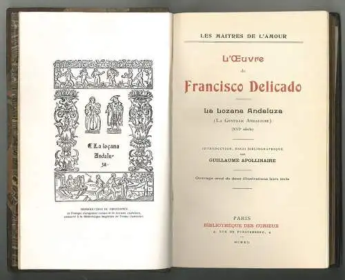 L`Oeuvre de Francisco Delicado. La Lozana Andaluza (La Gentille Andalouse), (XVI