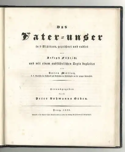 Das Vater-unser in 9 Blättern [...] mit einem ausführlichen Texte begleitet. FÜH