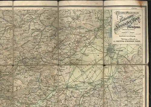G. Freytag`s Touristen-Wanderkarten. Rax, Schneeberg. Maßstab 1: 100.000. Bl. 2.
