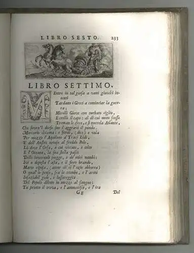 La Tebaide di Stazio. STATIUS, Publius Papinius. - PORPORA, Selvaggio (Übers.; i