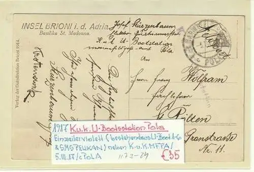 Insel Brioni i. d. Adria. Basilika St. Madonna.