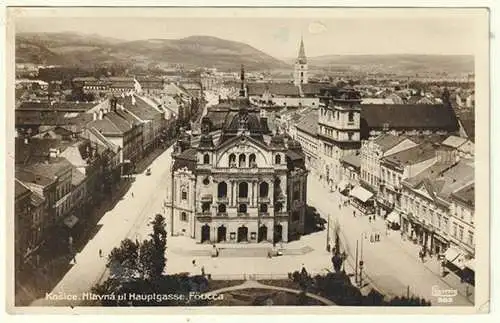 Kosice. Hlavna ul Hauptgasse. Föucca.