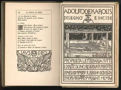 La Figlia di Iorio. Tragedia pastorale. D`ANNUNZIO, Gabriele.