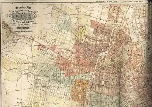 Neuester Plan der k. k. Reichshaupt- und Residenzstadt Wien der Vororte und näch