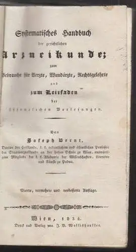 Systematisches Handbuch der gerichtlichen Arzneikunde; zum Gebrauche für Aerzte,