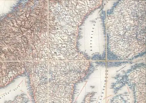 Scheda`s General-Karte von Europa. SCHEDA, Joseph von.