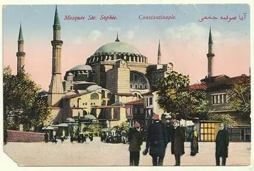 Mosque Ste. Sophie. Constantinople.